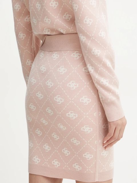 Guess spódnica z domieszką wełny SARAH