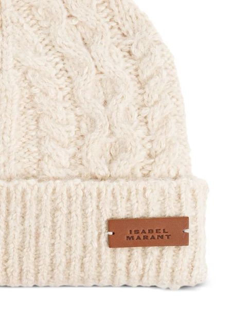 ISABEL MARANT cable-knit beanie hat - Neutrals