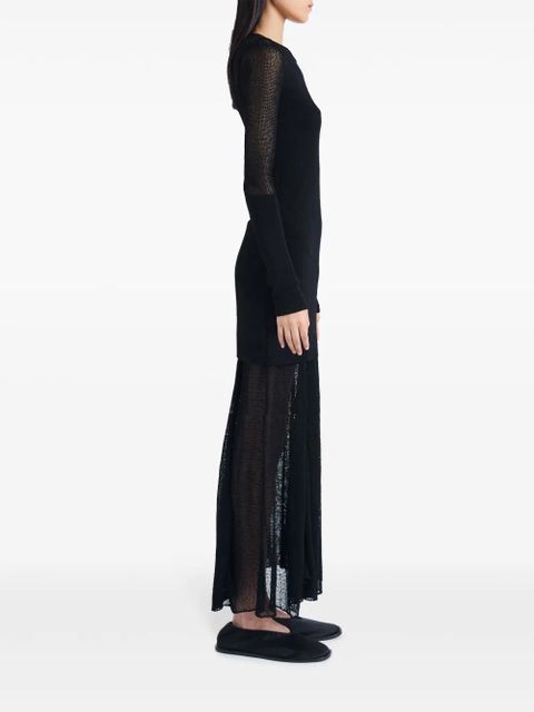 Proenza Schouler Anita fine-knit maxi dress - Black - zdjęcie produktu nr 2