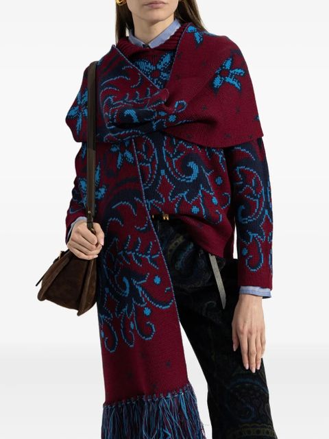 ETRO wool scarf - Red