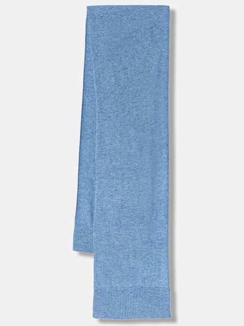 United Colors of Benetton szalik wełniany kolor niebieski gładki 1002DU01E - zdjęcie produktu nr 1