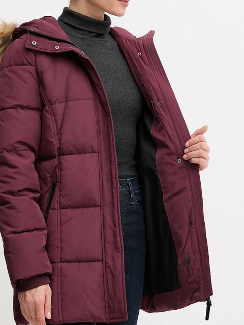 Pepe Jeans kurtka kolor bordowy zimowa PL4024336