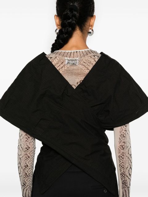 Balenciaga deconstructed top - Black