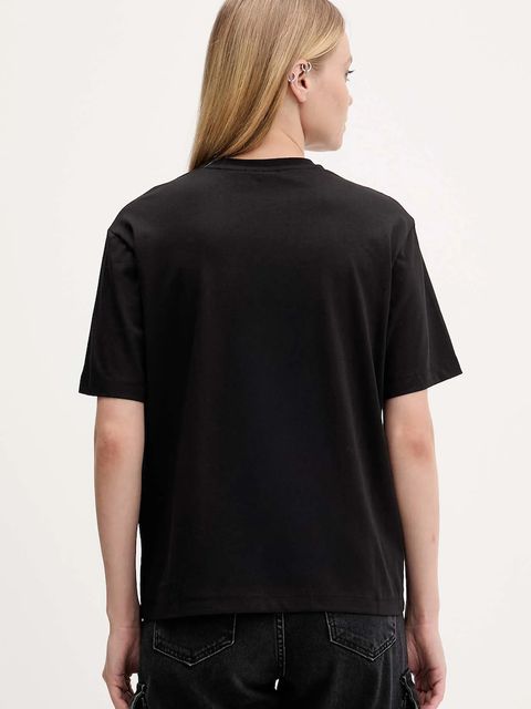 Karl Lagerfeld Jeans t-shirt bawełniany damski kolor czarny A4W17003
