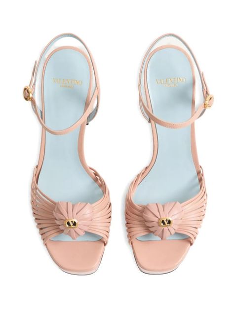 Valentino Garavani 115mm Royal heart platform sandals - Pink