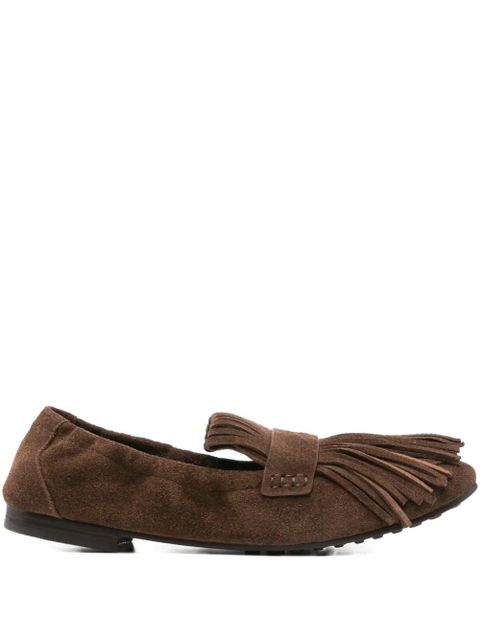 Tory Burch suede tassel ballet flats - Brown - zdjęcie produktu nr 1