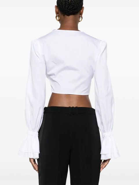Balmain ruffled blouse - White