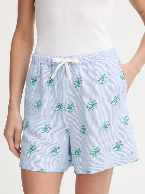 Tommy Hilfiger szorty damskie z lnem SUMMER - zdjęcie produktu nr 1