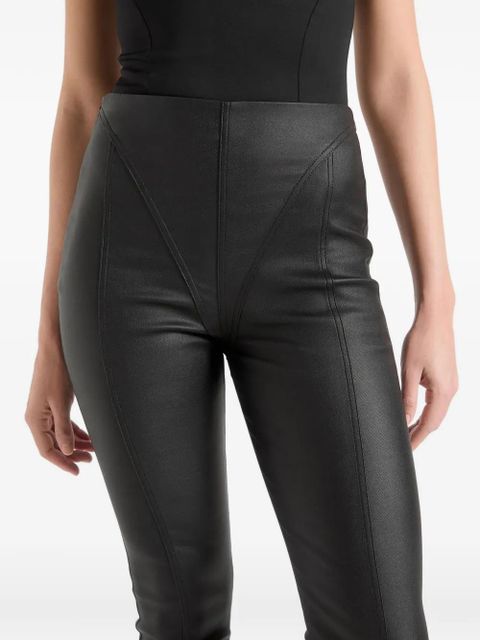 Manière De Voir wax-effect leggings - Black