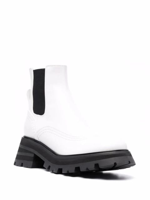 Alexander McQueen Wander ridged-sole leather boots - White - zdjęcie produktu nr 2