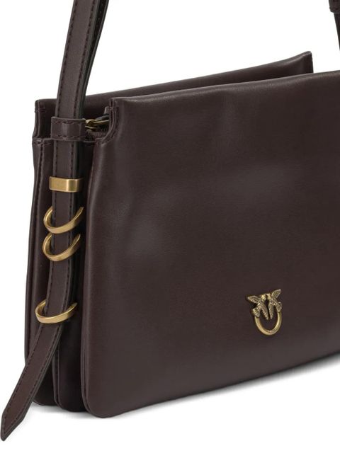 PINKO logo-embellishment crossbody bag - Brown