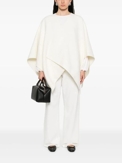 Max Mara asymmetric poncho - Neutrals