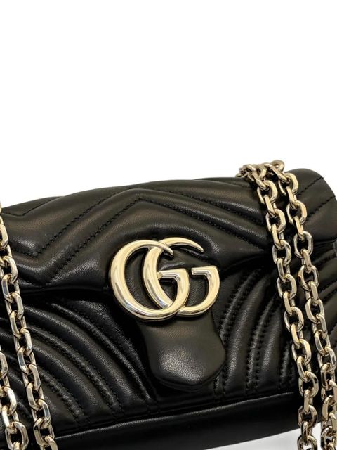 Gucci small GG Marmont shoulder bag - Black - zdjęcie produktu nr 2