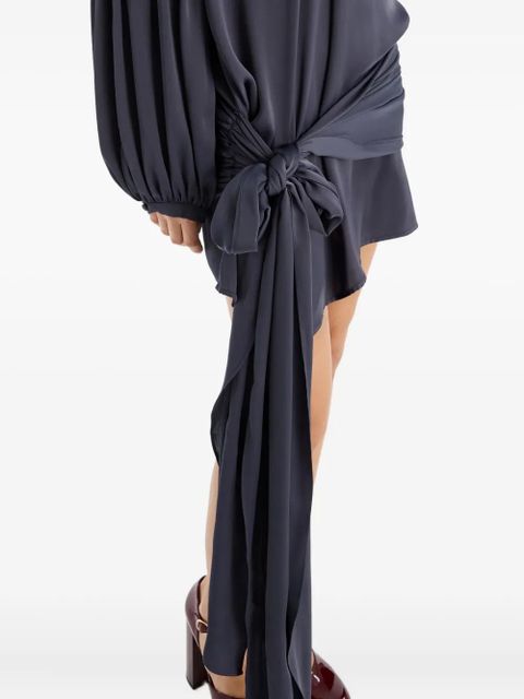 ROTATE BIRGER CHRISTENSEN satin tie mini dress - Blue - zdjęcie produktu nr 2