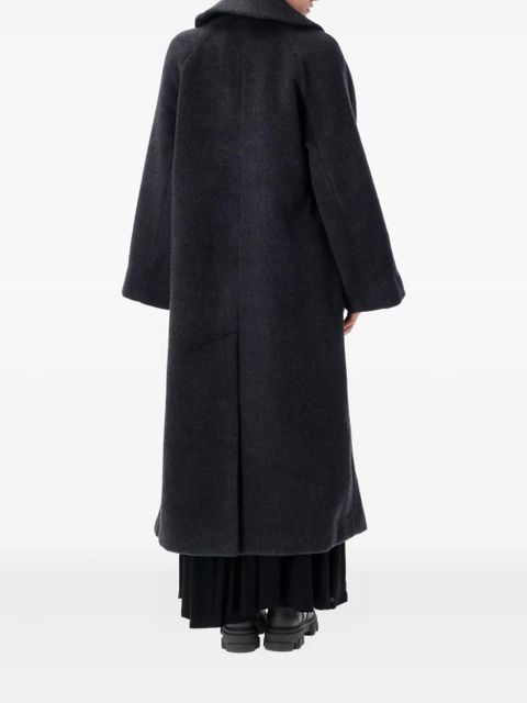 GANNI double-face wool lace-up coat - Black - zdjęcie produktu nr 2