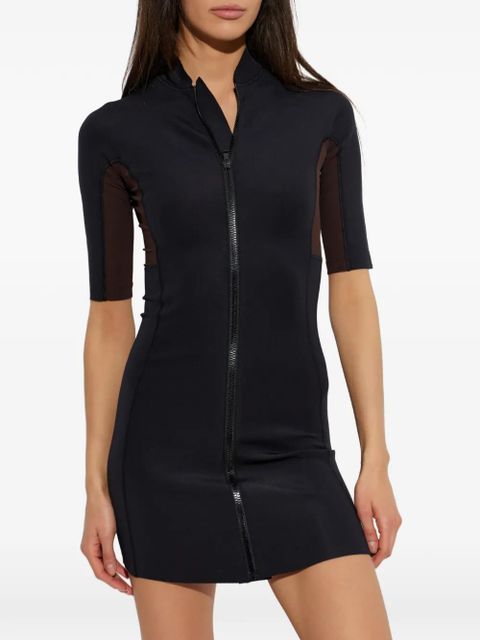 MM6 Maison Margiela zip-up panelled dress - Black - zdjęcie produktu nr 2
