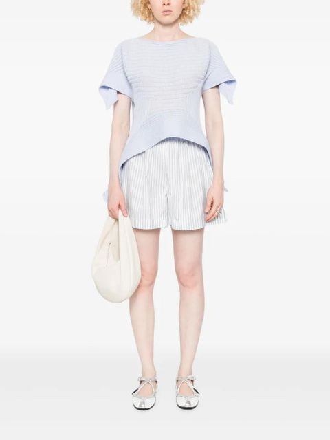 Moncler striped shorts - Blue