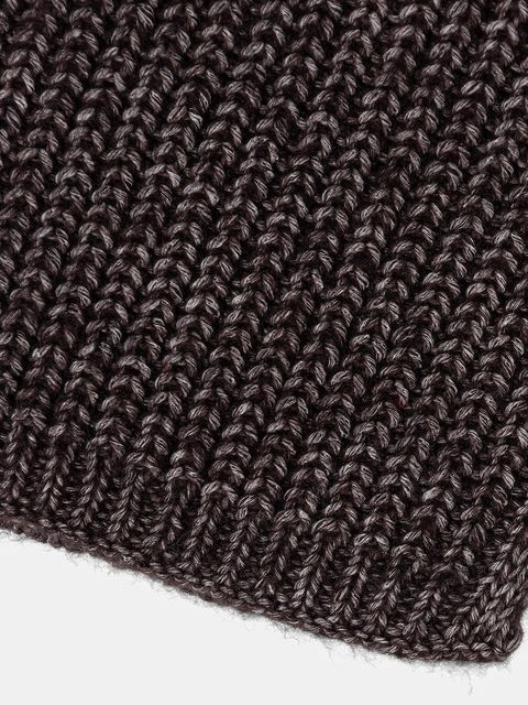 Sisley szalik z dodatkiem wełny damski kolor granatowy wzorzysty 1H5BLU00Z