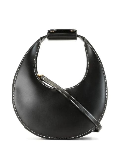 STAUD mini Moon leather shoulder bag - Black - zdjęcie produktu nr 1