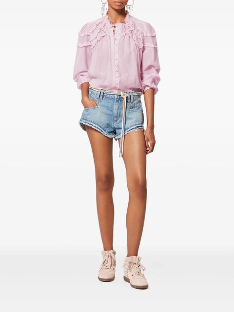 MARANT ÉTOILE Christa ruffled top - Pink