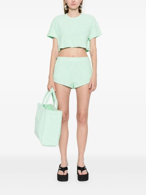 Givenchy 4G-motif cropped T-shirt - Green - zdjęcie produktu nr 2