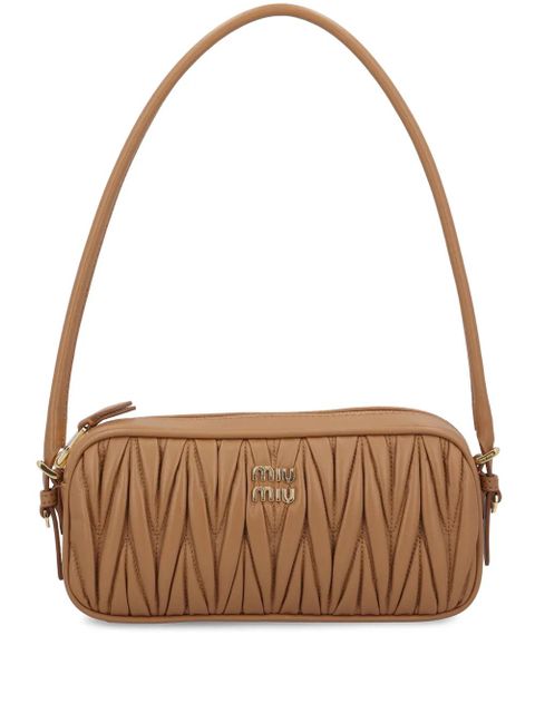 Miu Miu quilted-leather shoulder bag - Brown - zdjęcie produktu nr 1