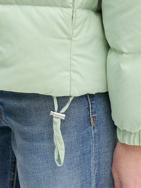 United Colors of Benetton kurtka puchowa kolor zielony zimowa oversize 22T6DN086