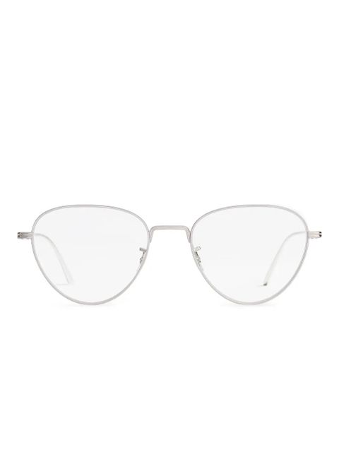 KHAITE x Oliver Peoples 1991RX oval-frame glasses - Silver - zdjęcie produktu nr 1