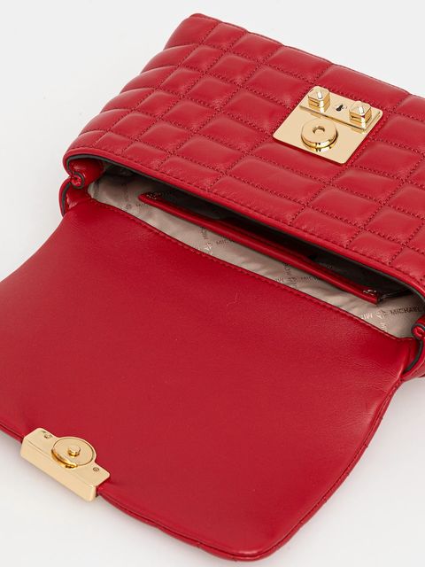 MICHAEL Michael Kors torebka skórzana kolor czerwony 30F5G2RS2L