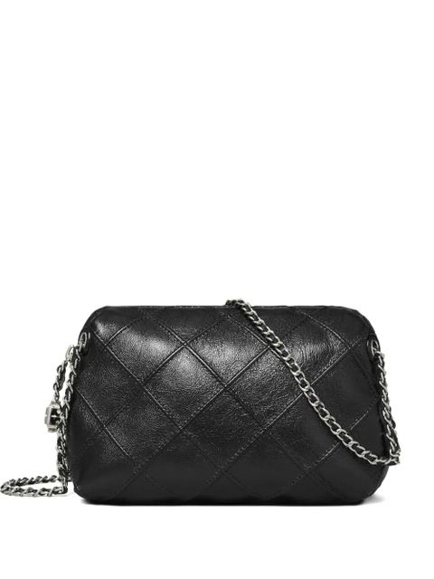 Tory Burch Fleming quilted mini bag - Black - zdjęcie produktu nr 1
