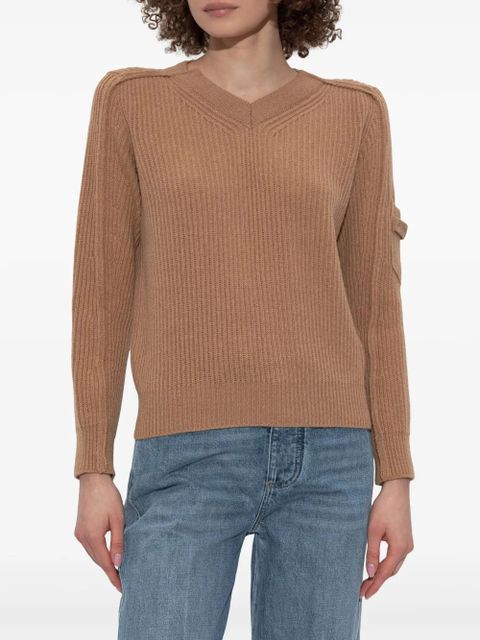 Victoria Beckham ribbed sweater - Neutrals - zdjęcie produktu nr 2
