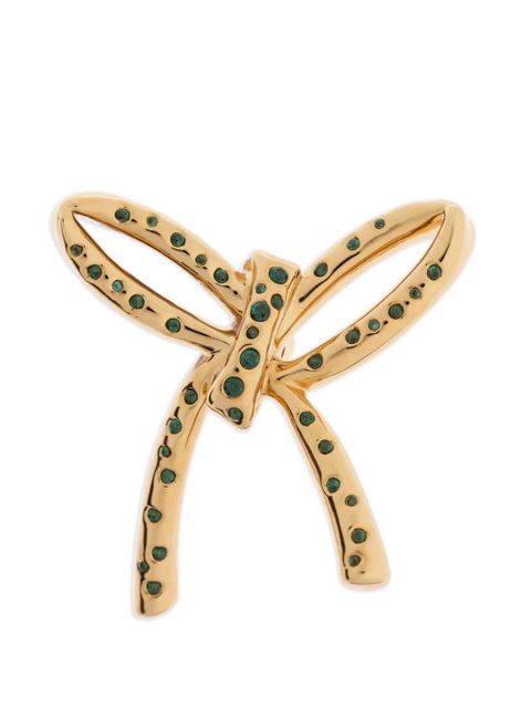 Marni bow-embellished earrings - Gold