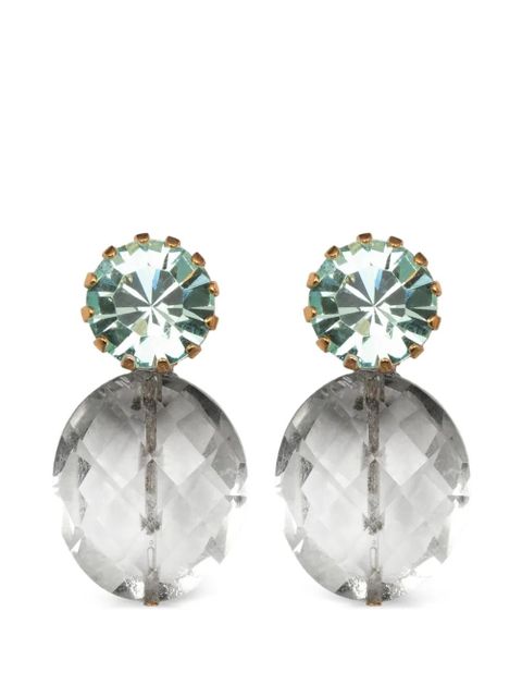 Jennifer Behr green amethyst round ember earrings - Gold - zdjęcie produktu nr 1