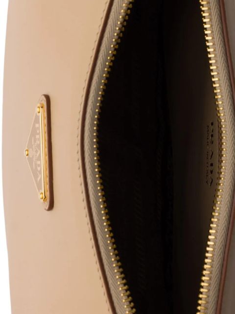 Prada small Arqué leather shoulder bag - Neutrals