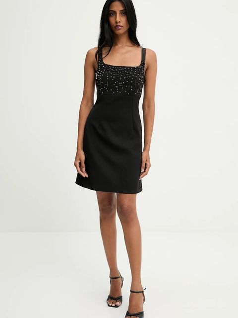 Answear.LAB sukienka kolor czarny mini dopasowana - zdjęcie produktu nr 2