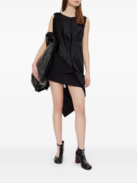 MM6 Maison Margiela stitch-logo dress - Black - zdjęcie produktu nr 2
