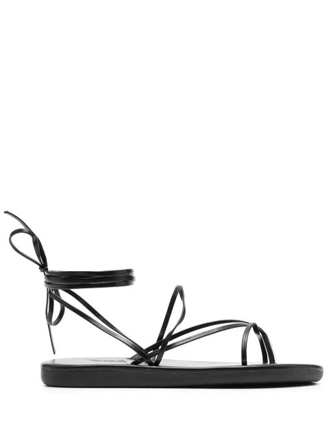 Ancient Greek Sandals leather ankle-tie sandals - Black - zdjęcie produktu nr 1