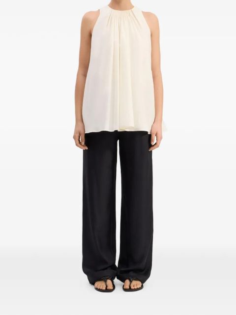 LouLou de Saison Liao flaring gathered blouse - Neutrals - zdjęcie produktu nr 2