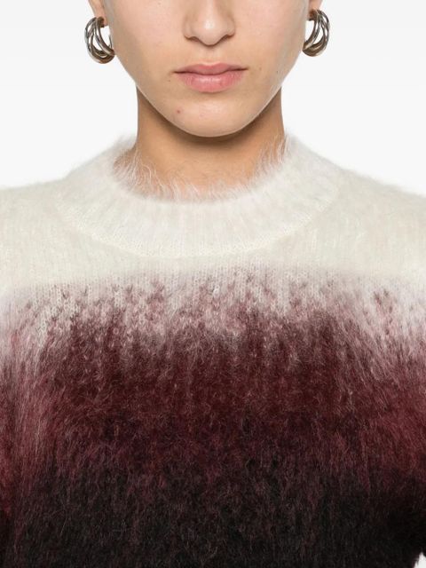 Jil Sander ombré-effect sweater - Red