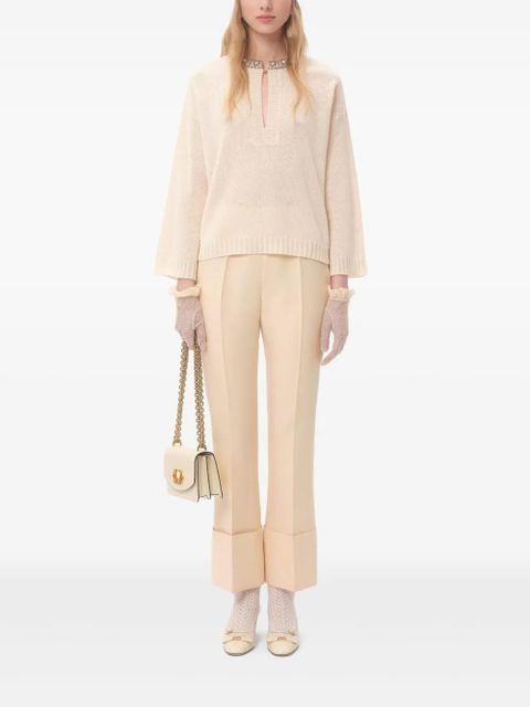 Valentino Garavani embroidered sweater - Neutrals