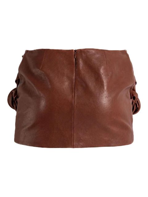 Magda Butrym flower-detail mini skirt - Brown - zdjęcie produktu nr 2