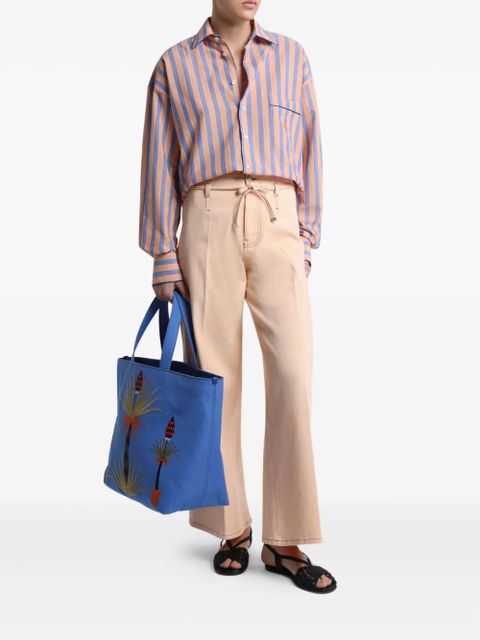 ETRO striped muslin shirt - Orange