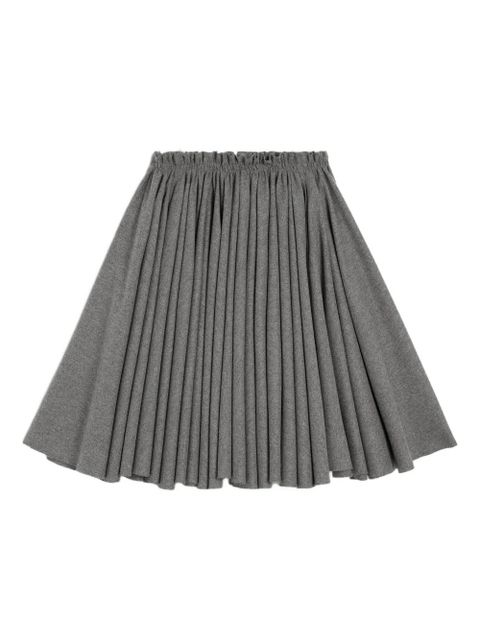 AMI Paris Corolla wool midi skirt - Grey - zdjęcie produktu nr 1