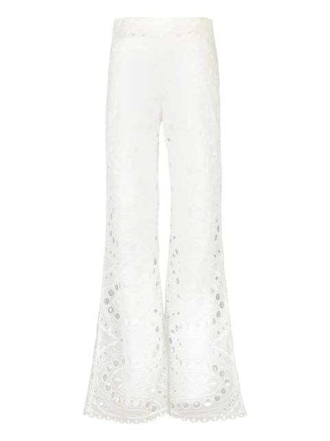 Charo Ruiz Ibiza Stern openwork-design trousers - White - zdjęcie produktu nr 2