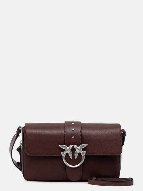 Pinko torebka skórzana kolor brązowy 105081 A2JG - zdjęcie produktu nr 1