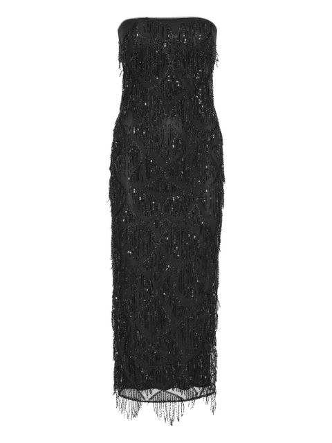 ROTATE BIRGER CHRISTENSEN sequin midi tube dress - Black - zdjęcie produktu nr 1