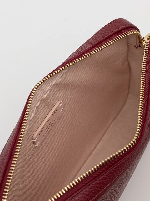 Coccinelle torebka skórzana TEBE kolor bordowy E5.MN5.52.01.01