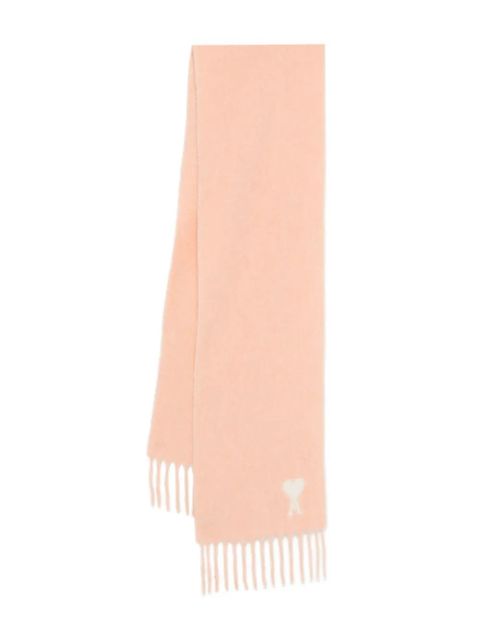 AMI Paris fringed scarf - Pink - zdjęcie produktu nr 1