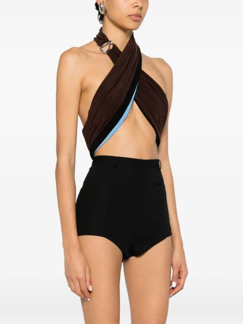 Coperni halterneck top - Brown