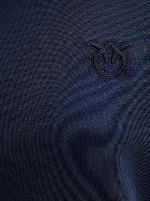 PINKO MELATO logo-detail hoodie - Blue